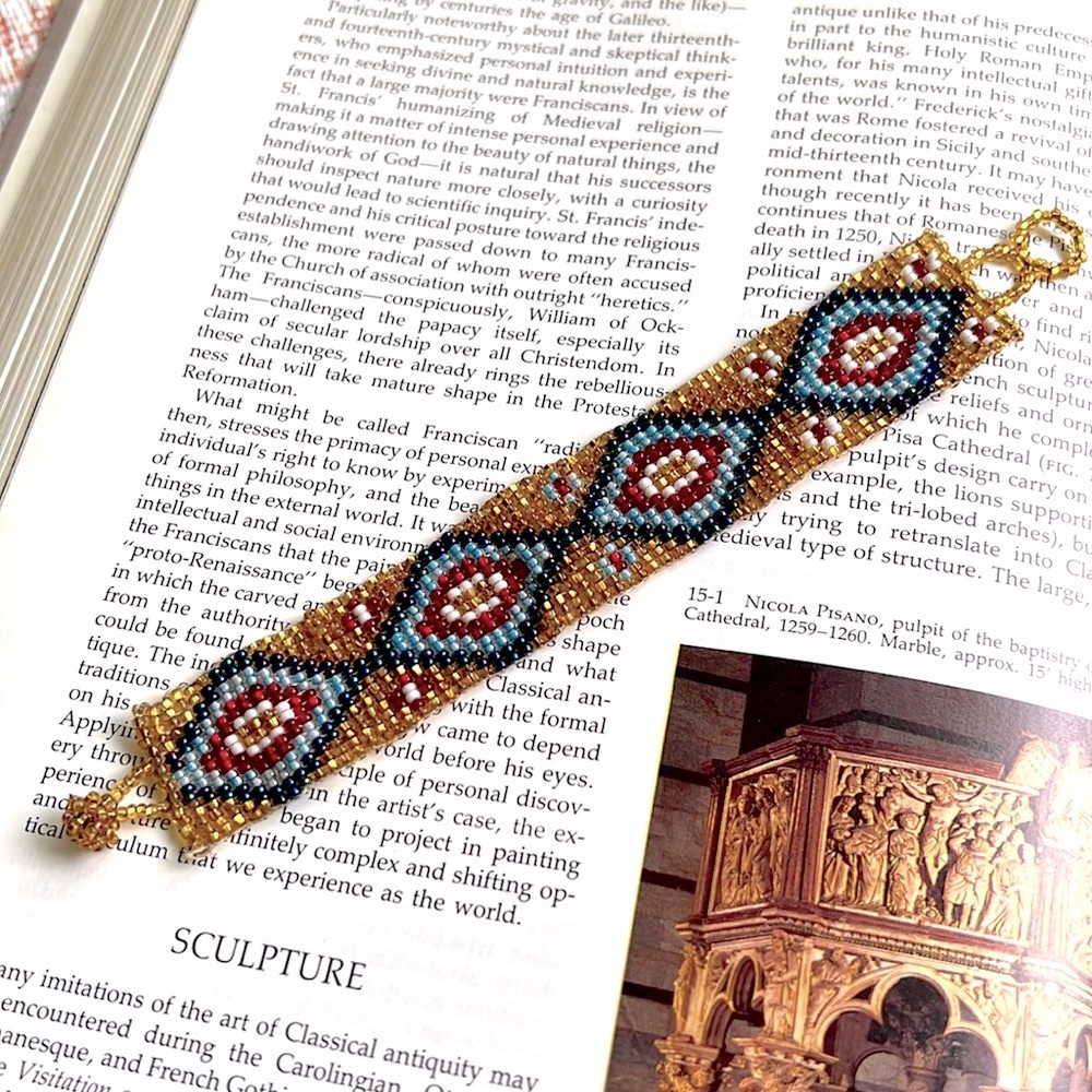 NWOT Handmade Beaded Loomed Cuff